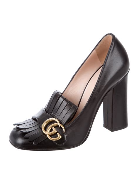 gucci marmont high heel pumps|Gucci Marmont gg ankle strap.